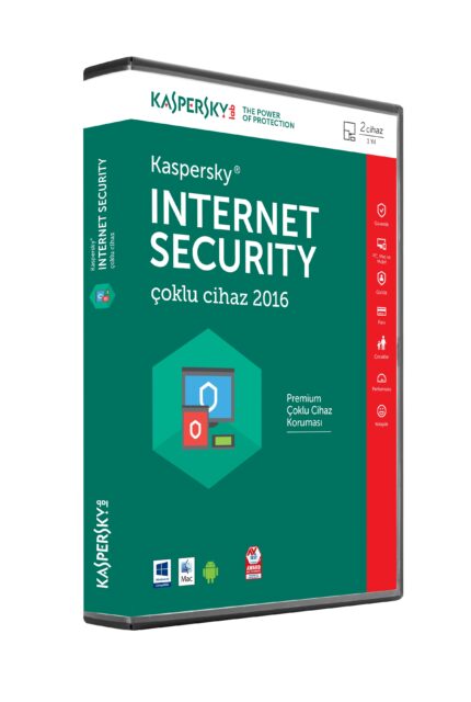 KASPERSKY INTERNET SECURTY 2 KULLANICILI  TR 1 YIL DVD