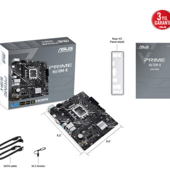 ASUS PRIME H610M-K Intel H610 LGA1700 DDR5 5600 DP HDMI M2 USB3.2 mATX ASUS 5X P