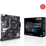 ASUS PRIME A520M-K AMD A520 AM4 DDR4 4400 HDMI VGA M2 USB3.2 mATX