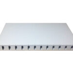 FİBER PANEL 1U 24 PORT KASETLİ SC-DX SİYAH