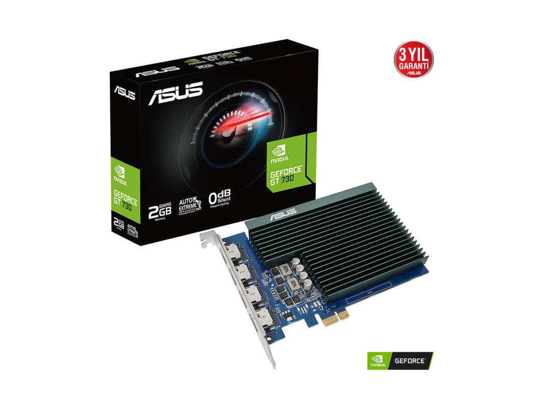 2 GB ASUS GT730-4H-SL-2GD5 GDDR5 Low Profile 64bit