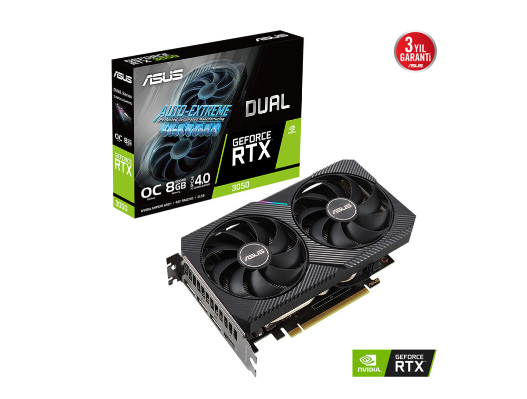 8 GB ASUS DUAL-RTX3050-O8G NVIDIA GDDR6 128Bit