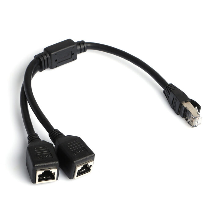 DARK RJ45 ETHERNET LAN GENİŞLETİLMİŞ SPLİTTER KABLOSU