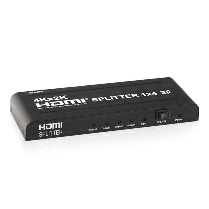 DARK 4K UltraHD 1 Giriş 4 Çıkışlı HDMI Splitter (Sinyal Çoğaltıcı)