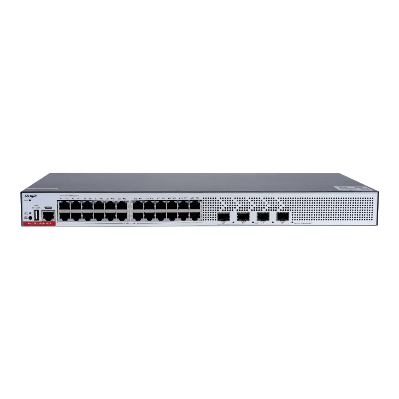 RUIJIE RG-CS83-24GT4XS-P 24-Port 1GE Poe 370W 4x10G SFP L-3 Yönetilebilir RUIJIE RG-CS83-24GT4XS-P 24-Port 1GE Poe 370W 4x10G SFP L-3 Yönetilebilir