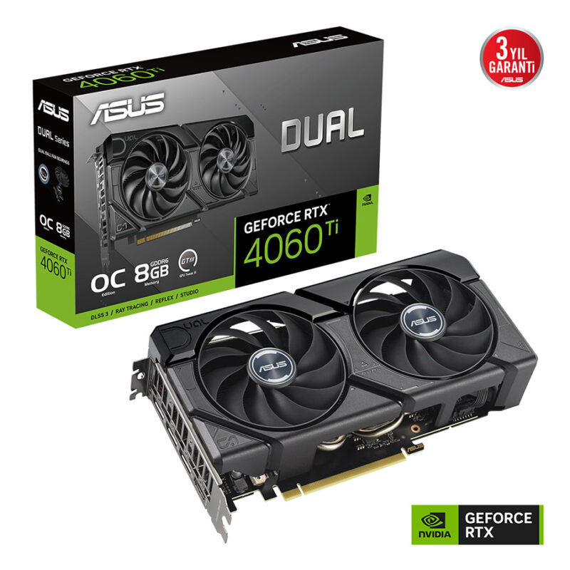 8 GB ASUS DUAL-RTX4060TI-O8G-EVO NVIDIA 128Bit GDDR6 (1xHDMI