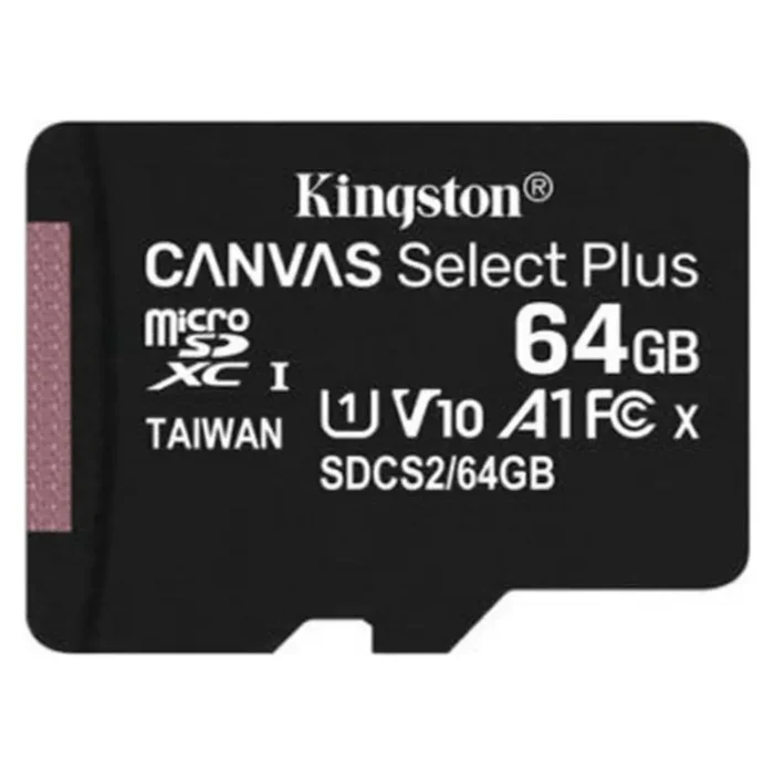 KINGSTON 64GB Class10 UHS-I SDXC Canvas Select Plus microSD Hafıza