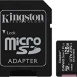 KINGSTON 128GB Canvas Select Plus MicroSDXC 100R A1 C10 Card + Adapter