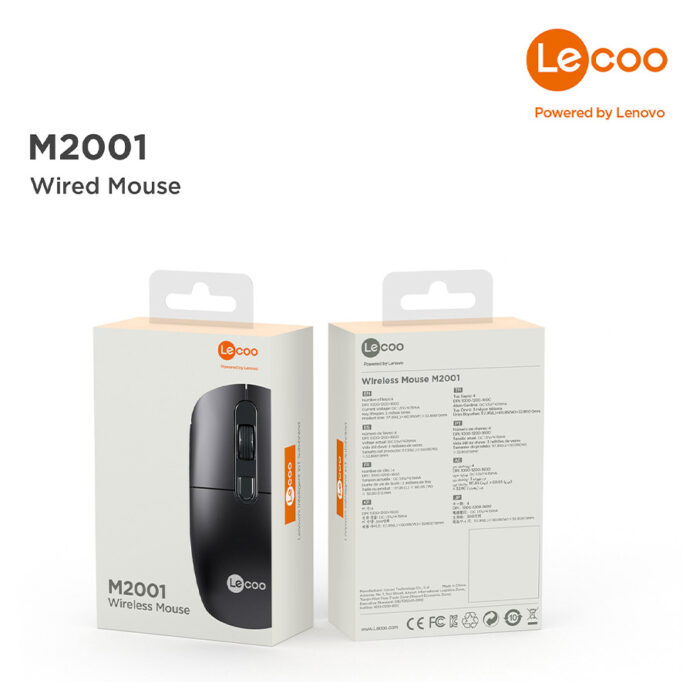 LENOVO LECOO M2001 SİYAH USB KABLOSUZ MOUSE