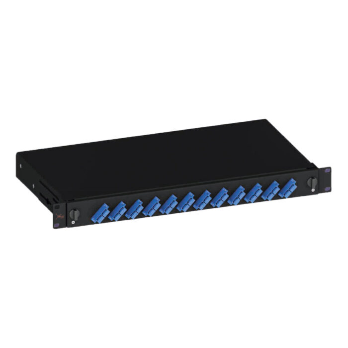 EratSlide 1U 19” 24 Port SC Duplex Rack Tipi Patch Panel