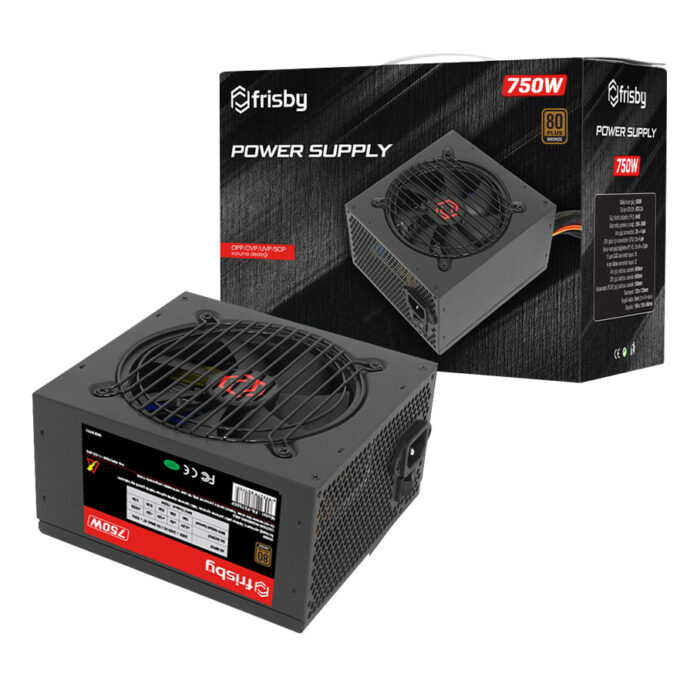 FRISBY FR-PS7580P 750W 80+ BRONZE POWER SUPPLY