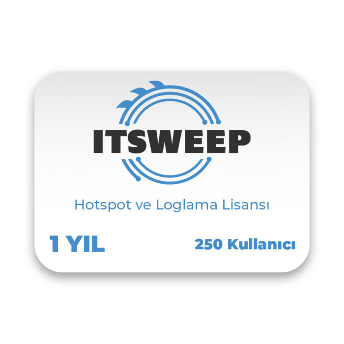 ITSWEEP HS1-250 Hotspot ve Loglama Lisansı - 1 Yıl (250 Kullanıcı)