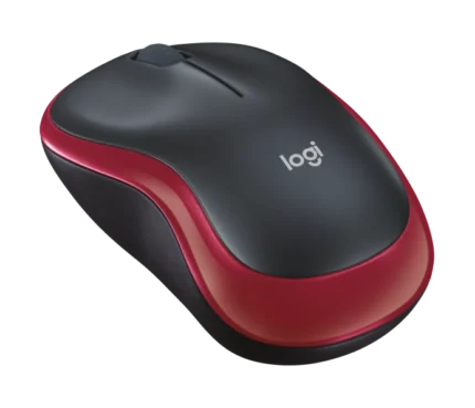 LOGITECH M185 Kırmızı-Gri Kablosuz Mouse