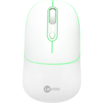 LECOO WS210 BEYAZ BLUETOOTH & 2.4G WİFİ WİRELESS CHARGİNG  MOUSE