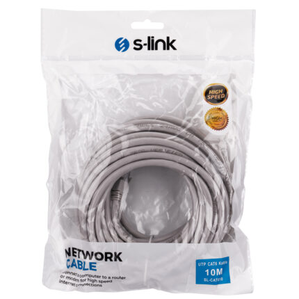 S-LINK SL-CAT610 10m Gri CAT6 Kablo