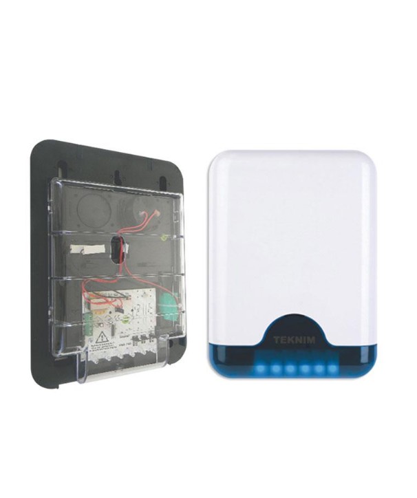 52144 TEKNİM VAS-741BP Mavi Pencereli Harici Siren (Plastik İç Koruma) - KAR52144 - Görsel 1