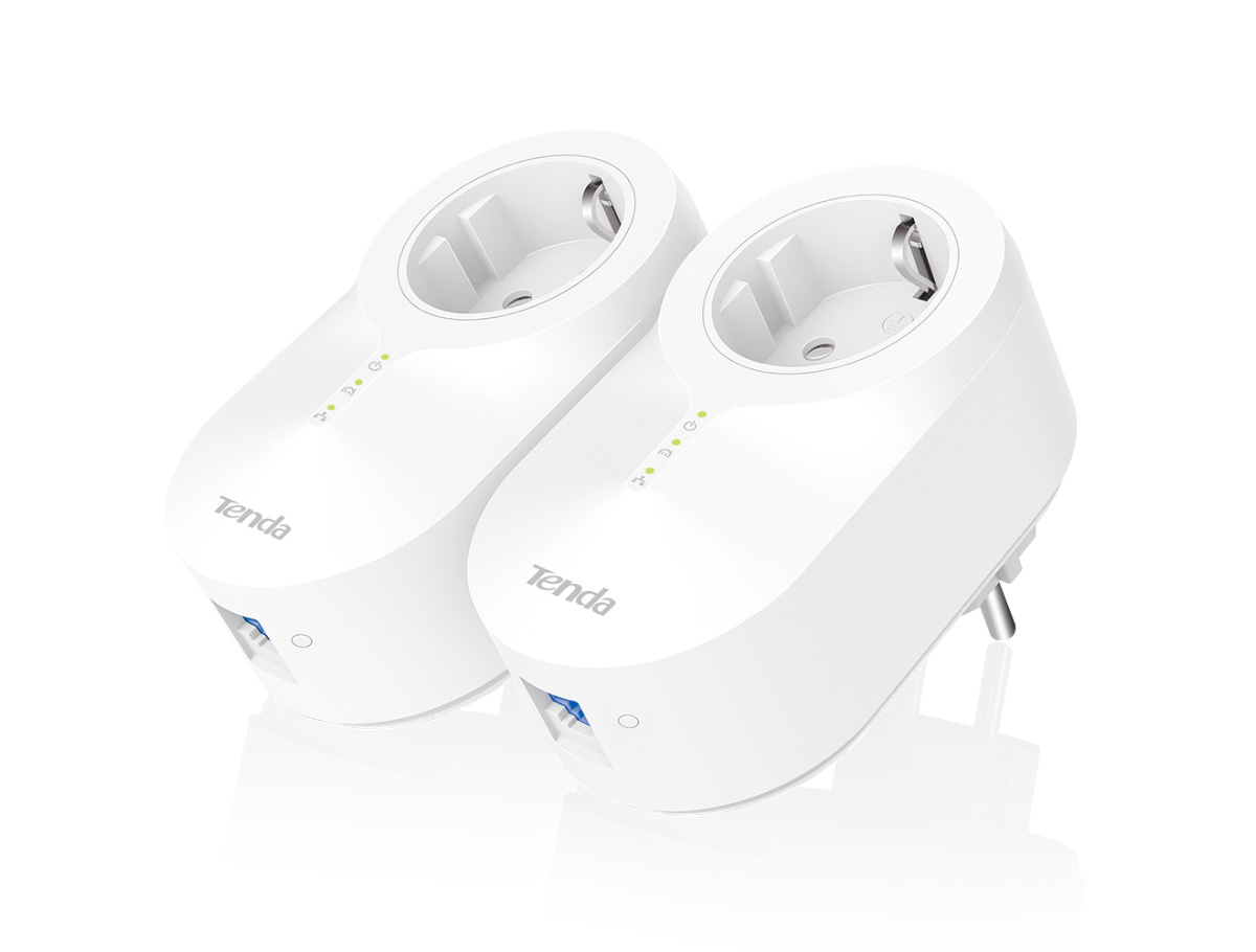 53782 TENDA PH6 AV1000 Gigabit Passthrough Powerline Adapter Kit - KAR53782 - Görsel 1