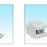 HCS 8P8C RJ-45 UTP Keystone Jack CAT 6, LSA+ / 110 IDC T568 A/B, 180 derec - KAR32551