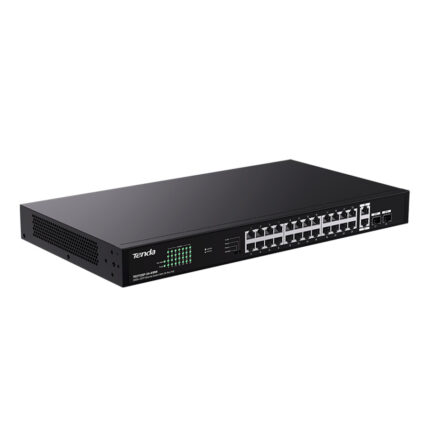 TENDA TEG1128P-24-410W 24GE PoE Port (410W), 2x Uplink, 2x SFP Switch - KAR60575