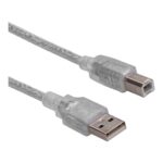 S-LINK SL-U2015  1.5m Şeffaf USB2.0 Yazıcı Kablosu - KAR11281 - Görsel 2