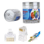 TRKLink EZ RJ45 KONNEKTÖR (ŞEFFAF) 100 'lü PAKET YENİ NESİL - KAR60487