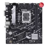 ASUS PRIME B760M-K D4 Intel B760 LGA1700 DDR4 5333 HDMI VGA 2x M2 USB3.2 AURA RG - KAR58428 - Görsel 3