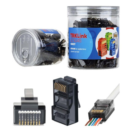 TRKLink EZ RJ45 KONNEKTÖR (SİYAH) 100 'lü PAKET YENİ NESİL - KAR60488