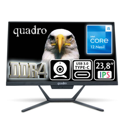 QUADRO STARK 23.8" IPS i5-12450H 16GB 480SSD Type C-USB FDOS - KAR63825