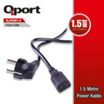 QPORT 1.5M PC POWER KABLOSU (Q-POW1.5) - KAR62196