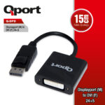 QPORT DISPLAY(M) TO DVI(F) 24+5 ÇEVİRİCİ (Q-DPD) - KAR62252