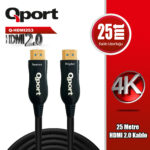 QPORT 25M HDMI 2.0 VERSİYON 4K 60HZ YÖNLÜ KABLO (Q-HDMI253) - KAR62161