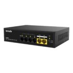 TENDA S106PC 4FE PoE+ Port (55W), 2FE Uplink Desktop Switch - KAR61868 - Görsel 2
