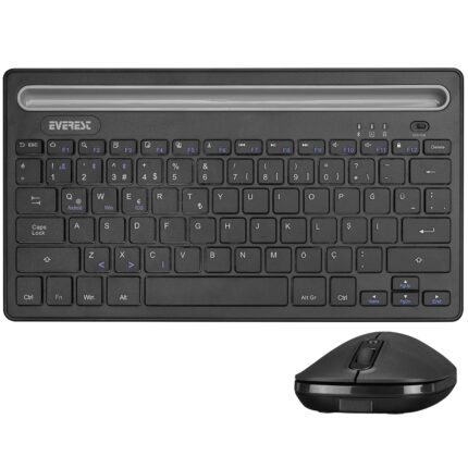 EVEREST KM-BT803 Siyah 3 in 1 BT 5.0+3.0+2.4Ghz 1600dpi Q Multimedia Kablosuz - KAR58966