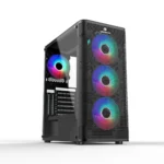 GameBooster GB-M206B USB3.0 ARGB Fan Siyah Metal kasa - KAR64199
