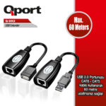 QPORT 60M USB EXTENDER 2 Lİ PAKET (Q-UX2) - KAR62173