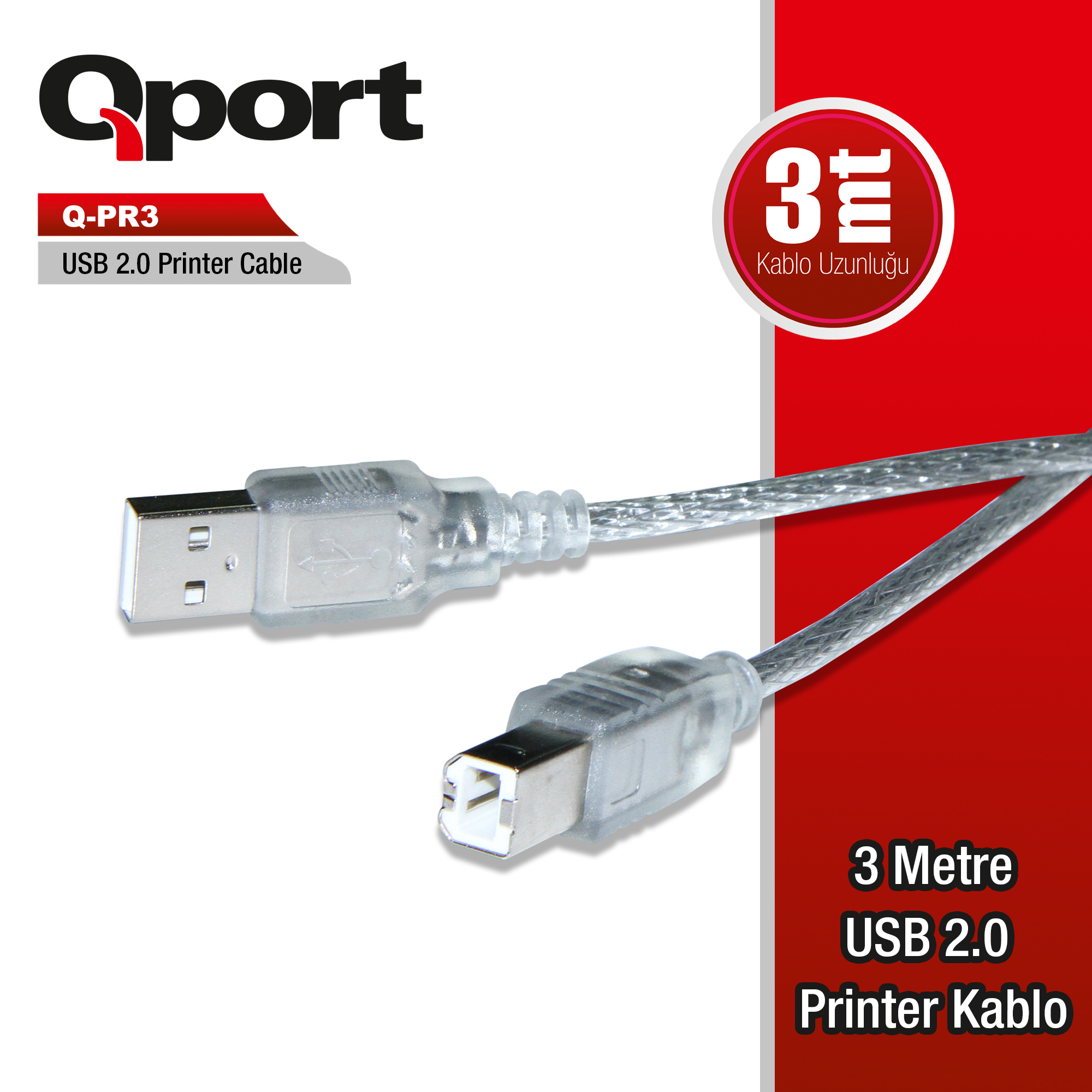 LnfN71k4u8KBmVspFeyaNMUusrvKCyJgjIUg7Put QPORT 3M USB2.0 PRINTER KABLOSU (Q-PR3) - KAR62185 - Görsel 1