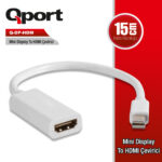 QPORT MINI DISPLAY to HDMI ÇEVİRİCİ 4K 30Hz (Q-DP-HDM) - KAR62259 - Görsel 2