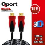 QPORT 10M ALTIN UÇLU HDMI KABLO 1.4V (Q-HDMI10) - KAR62149