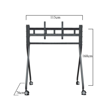 TRK-501-A Endüstriyel, Universal 42", 55",65", 75"Tekerlekli TV, Ekran Standı - KAR64027