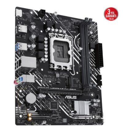 ASUS PRIME H610M-F D4 R2.0 LGA1700 DDR4 3200 HDMI M2 USB3.2 mATX - KAR62128