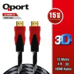 QPORT 15M ALTIN UÇLU HDMI KABLO 1.4V (Q-HDMI15) - KAR62150