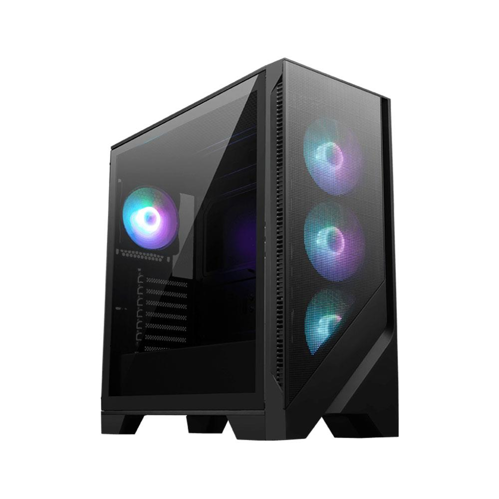 i95eueiQbHcaeVMW99cloGuCjqCPj3FQb6hju6ky MSI MAG FORGE 320R AIRFLOW TEMPERLİ CAM 4X120MM ARGB FAN ATX GAMING KASA - KAR62451 - Görsel 1