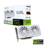 8 GB ASUS DUAL-RTX5060-O8G-WHITE RTX 5060 GDDR7 128bit OC HDMI 3xDP DLSS3 Ekran - KAR64471 - Görsel 2