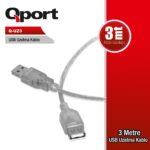 QPORT 3M USB2.0 UZATMA KABLO (Q-UZ3) - KAR62188