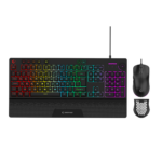 RAMPAGE ECLIPSE Siyah Usb RGB Aydınlatmalı Q Gaming Oyuncu Klavye Mouse Set - KAR64717