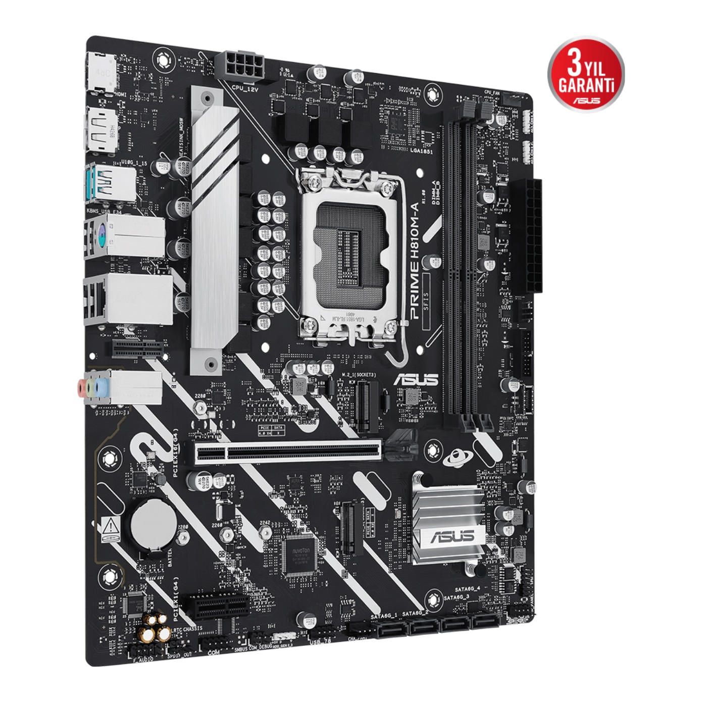 kRC69Jk9LS5XcST8eHm97jHgxi9543nyPNEkw2W2 ASUS PRIME H810M-A-CSM LGA1851 DDR5 6400 Çift M2 USB3.2 AURA RGB mATX - KAR61889 - Görsel 1