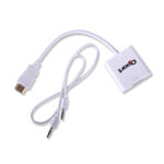 QPORT HDMI to VGA ÇEVİRİCİ SES GİRİŞİ VE KABLOSU + GÜÇ GİRİŞİ KABLOSU (Q-HD-VGJ) - KAR62257 - Görsel 2