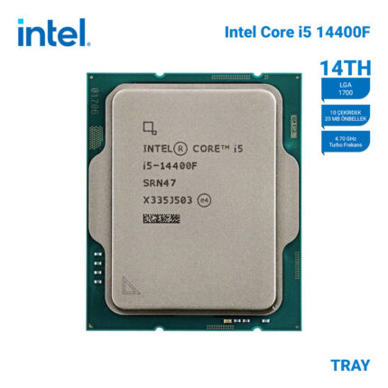 INTEL Raptor Lake i5-14400F Tray VGA'sız, FANSIZ 10 Cores 2,50/4.70Ghz 20MB LGA - KAR61689