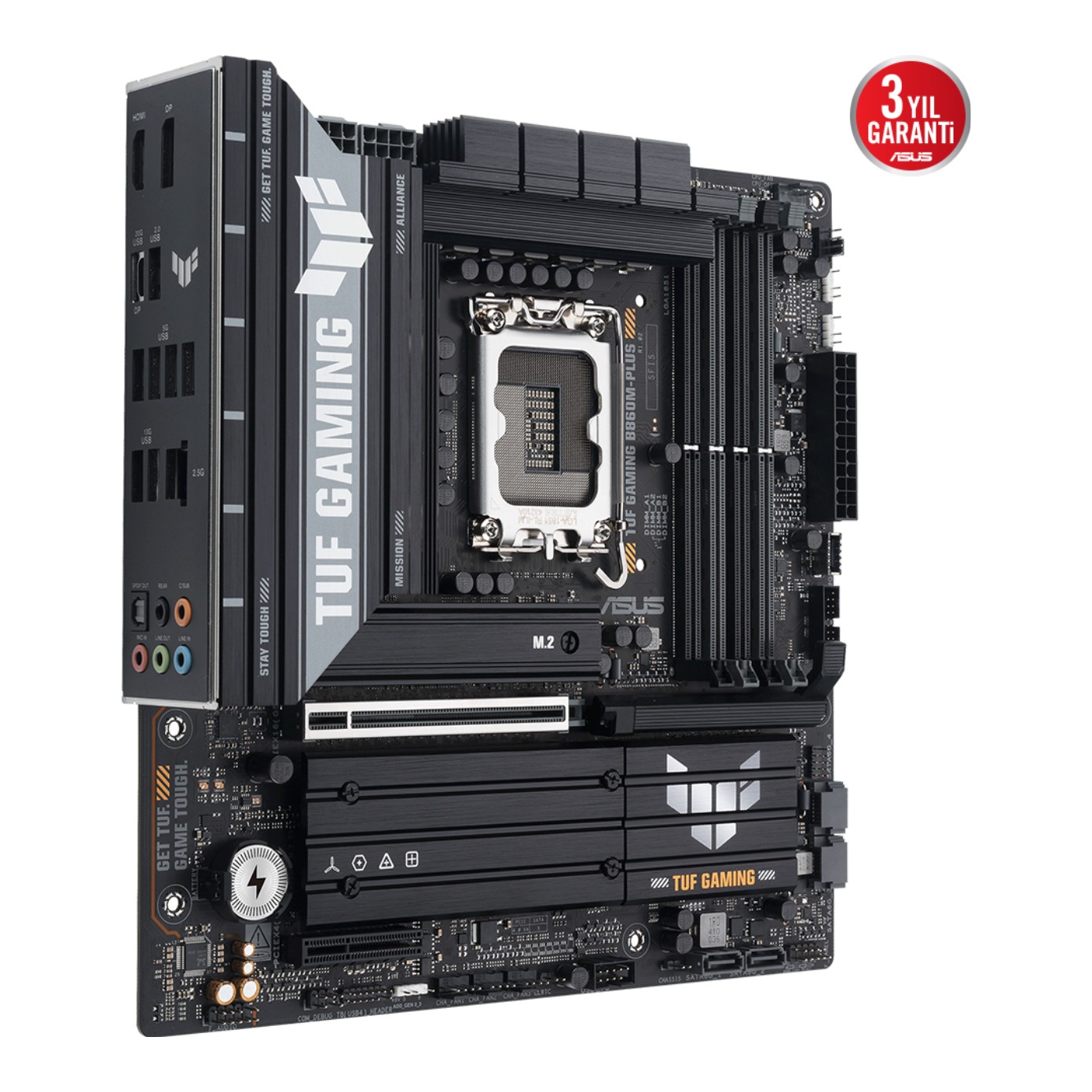 z4NvdIPhoWgRxNl3UR6nN1gtIxeLsl6wY0G2Xz7b ASUS TUF GAMING B860M-PLUS LGA1851 DDR5 8800 Type-C 3x M2 AURA RGB 2.5Gbit LAN m - KAR61885 - Görsel 1