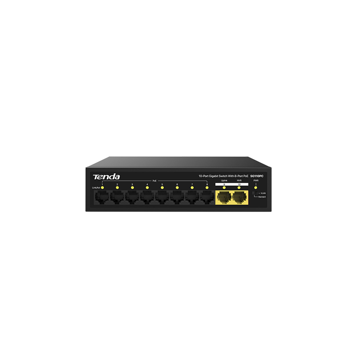 9JfifP1WfJmgxN6TYfKey6QivJ9yx4HEBqrXc6VX TENDA SG110PC 8GE PoE+ Port (100W), 2GE Uplink Desktop Switch - KAR62869 - Görsel 1